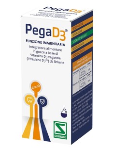 PegaD3 Gocce Integratore di Vitamina D3 20 ml